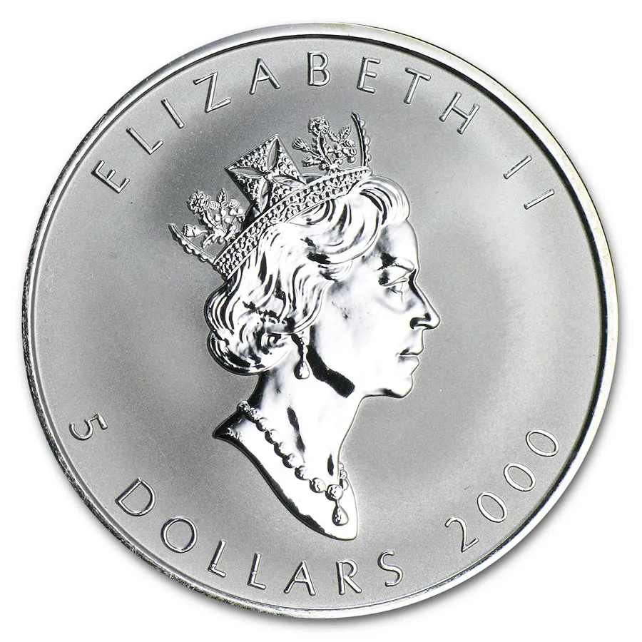 2000 Canada 1 oz Silver Maple Leaf Expo- Hannover Privy - Image 2