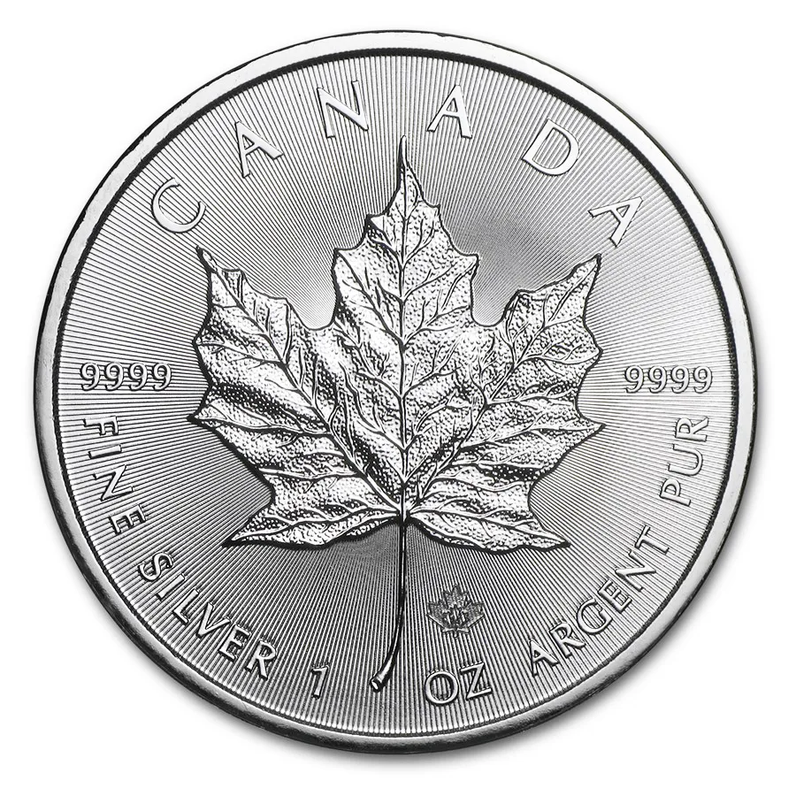 2014 1 oz Canadian Silver Maple Leaf Coin (BU)