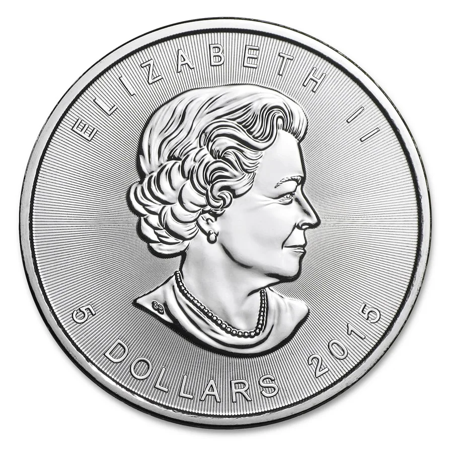 2015 1 oz Canadian Silver Maple Leaf Coin (BU) - Image 2
