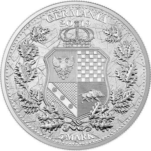 2019 Germania 1 oz Silver Round BU - Image 2