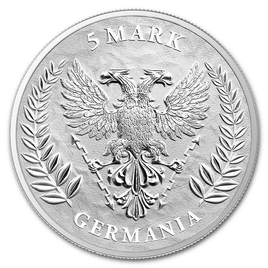 2021 Germania 1 oz Silver Round BU - Image 2