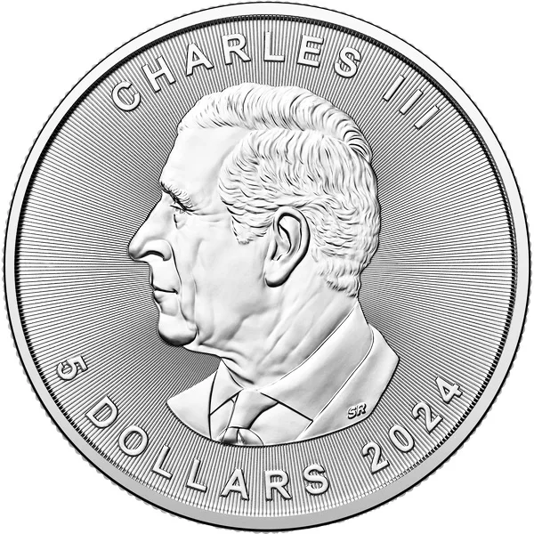 2024 1 oz Canadian Silver Maple Leaf Coin (BU) - Image 2