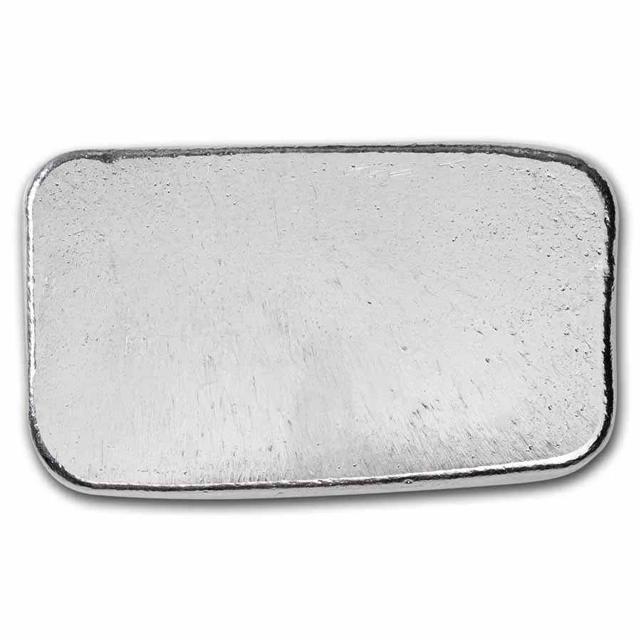 5 oz Cast Poured Silver Bar- Pioneer Metals - Image 2