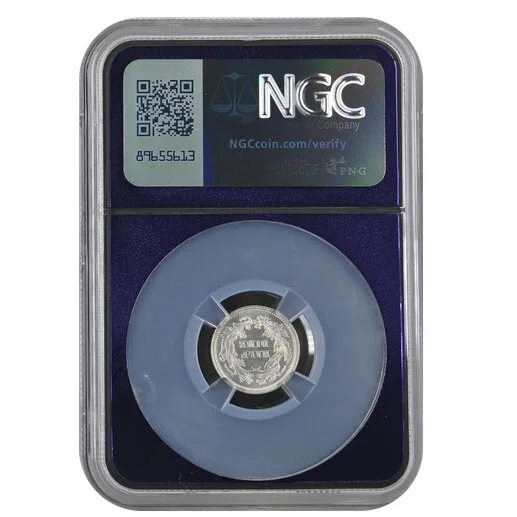 1862 H10C Seated Liberty Half Dime PCGS PF67 Cameo- Trader Bea Label - Image 2