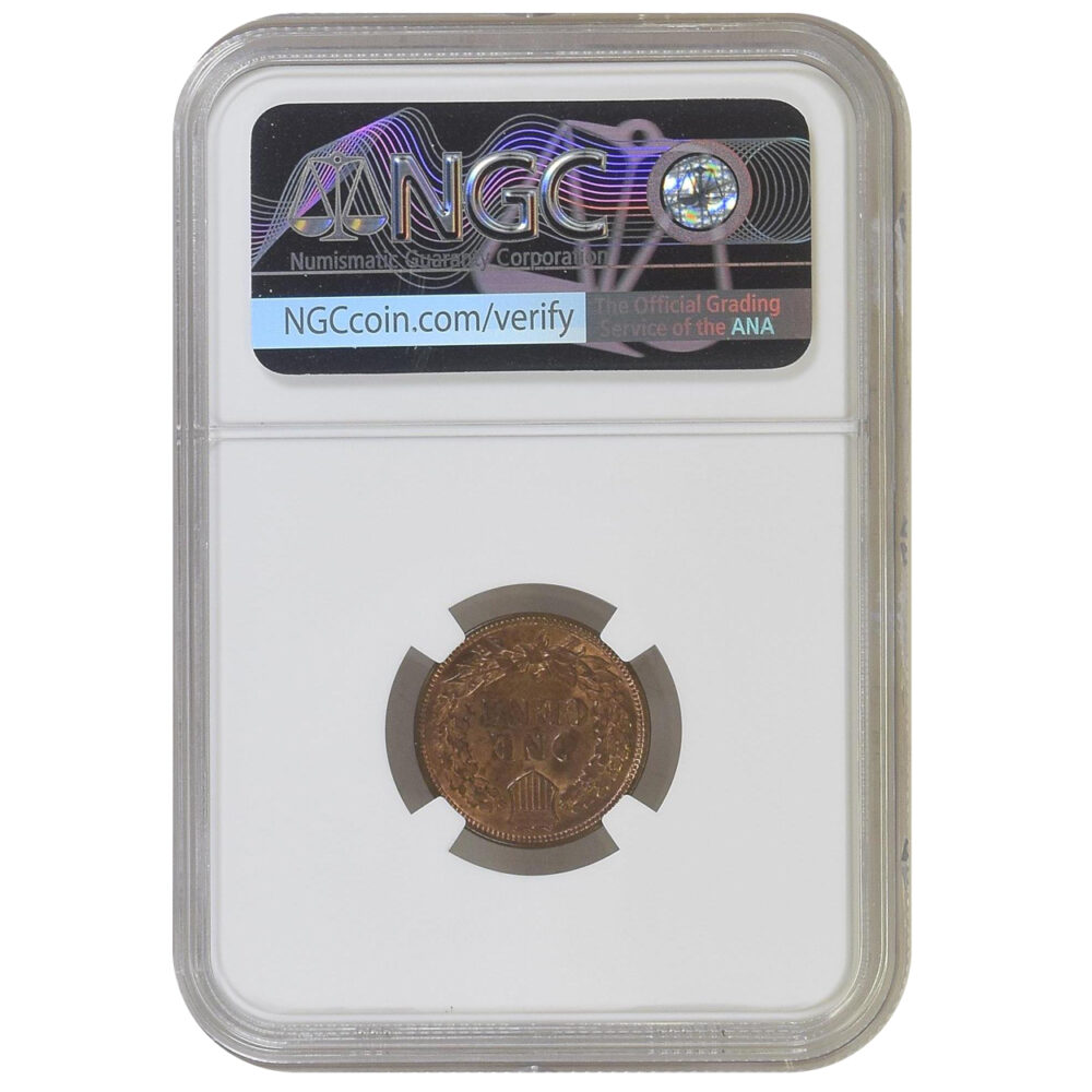 1891 Indian Head Cent NGC MS63 RB - Image 2