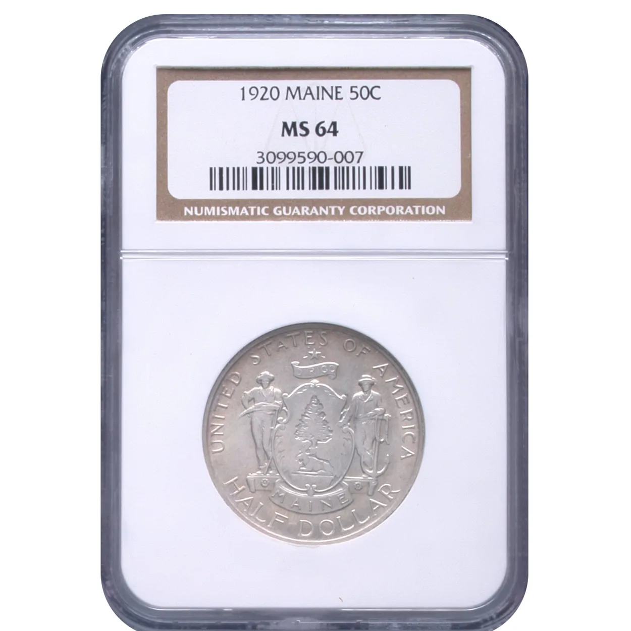 1920 50C Maine NGC MS64