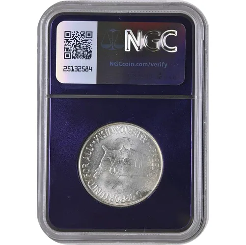 1952 50C Washington Carver NGC MS64- Trader Bea Label - Image 2