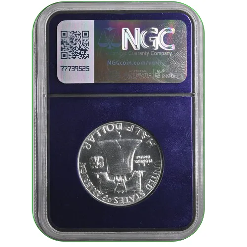 1955 50C Franklin Half Dollar NGC PF69 - Image 2