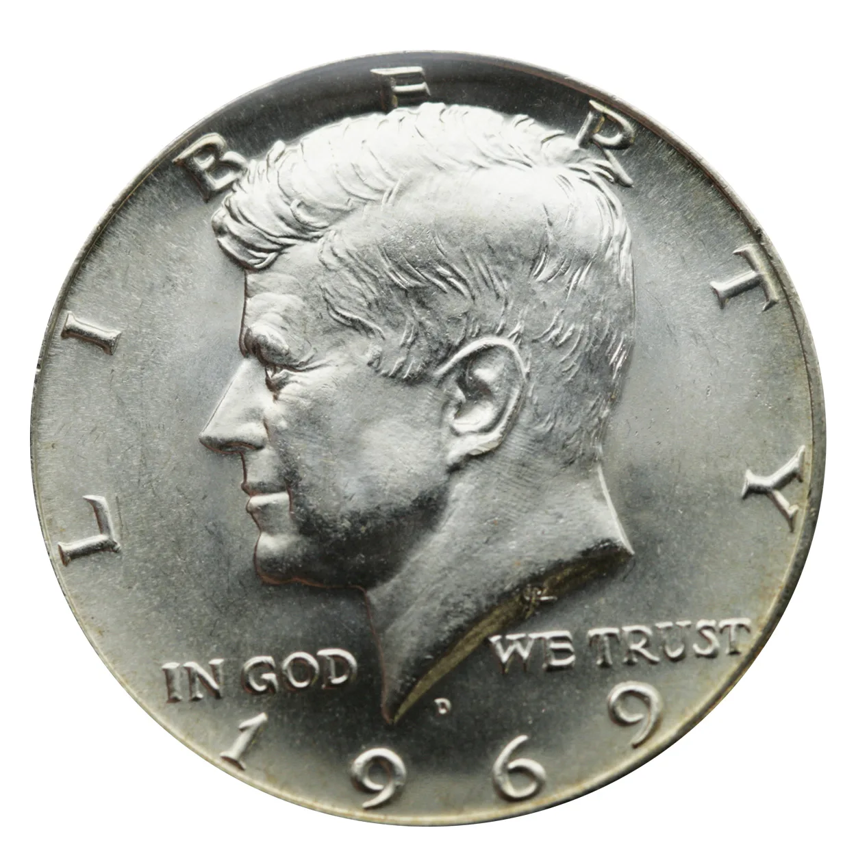 1969-D Kennedy 40% Silver Half Dollar BU