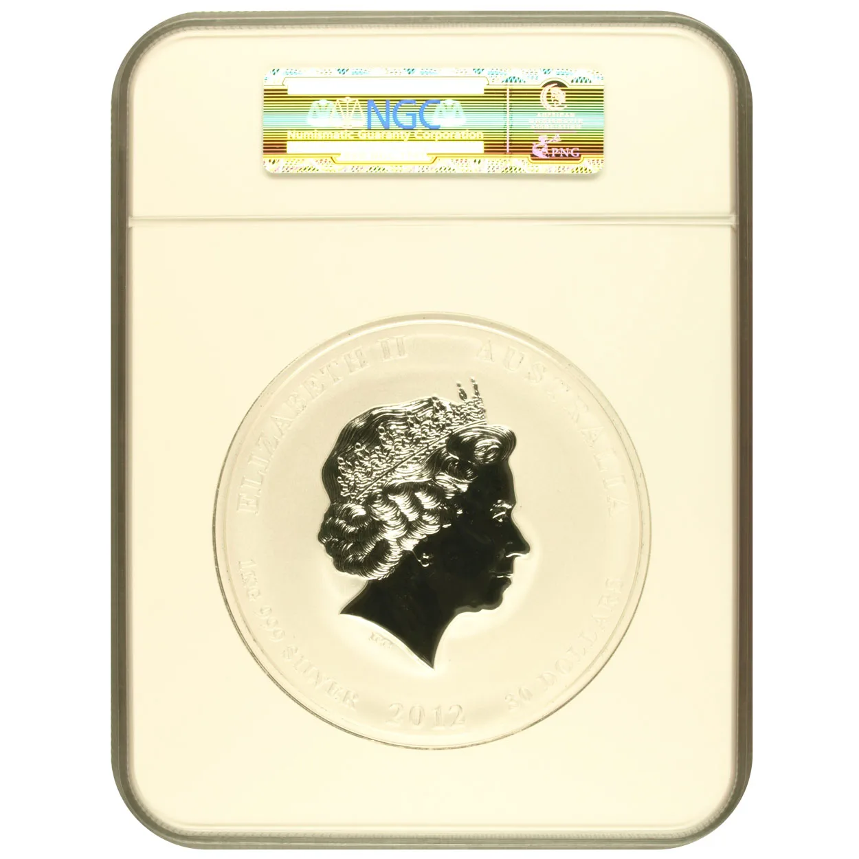 2012 1 Kilo Australia Year of the Dragon NGC SP69 - Image 2