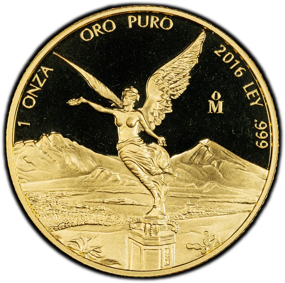 2016-Mo Mexico Proof Gold Libertad 1 Onza PCGS PF 69 DCAM - Image 2