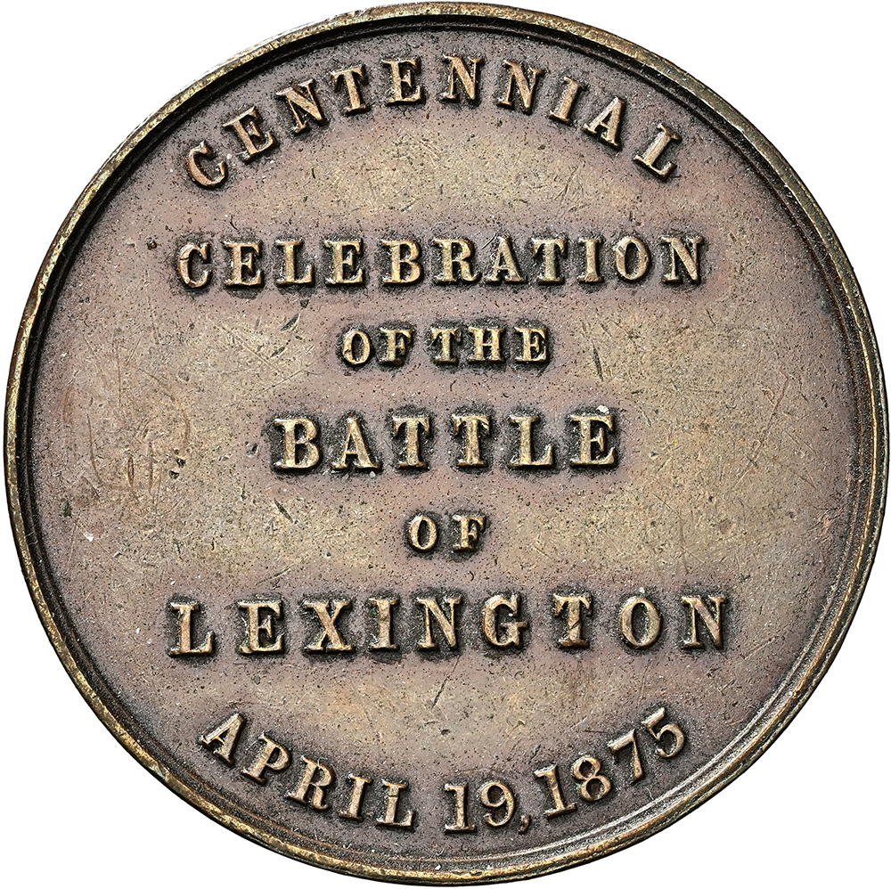 1875 MA HK-17 Battle of Lexington So-Called Dollar NGC AU 53