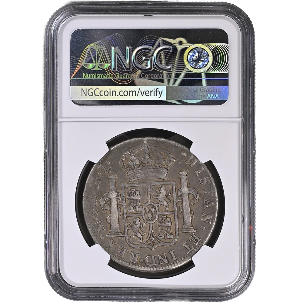 1818-ZS AG Mexico Zacatecas 8 Reales NGC Fine 15