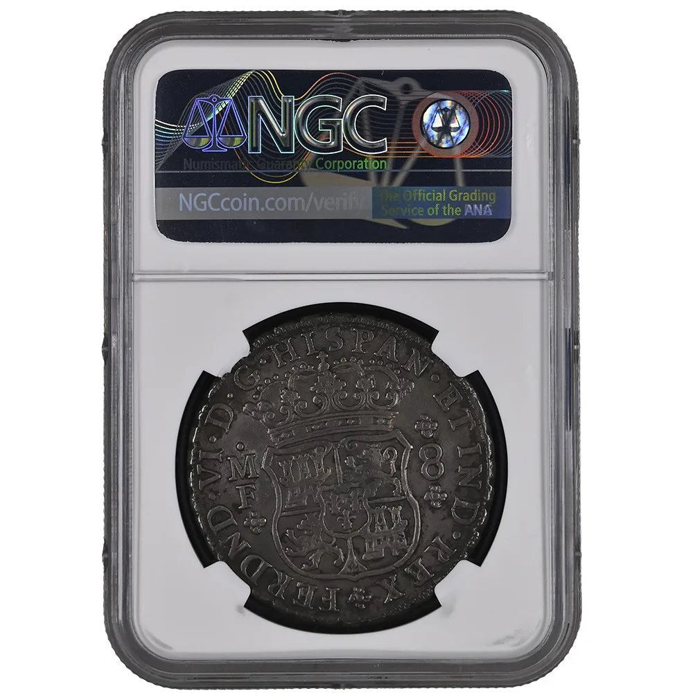 1749 Mexico Pillar Dollar 8 Reales NGC AU 58 - Image 2