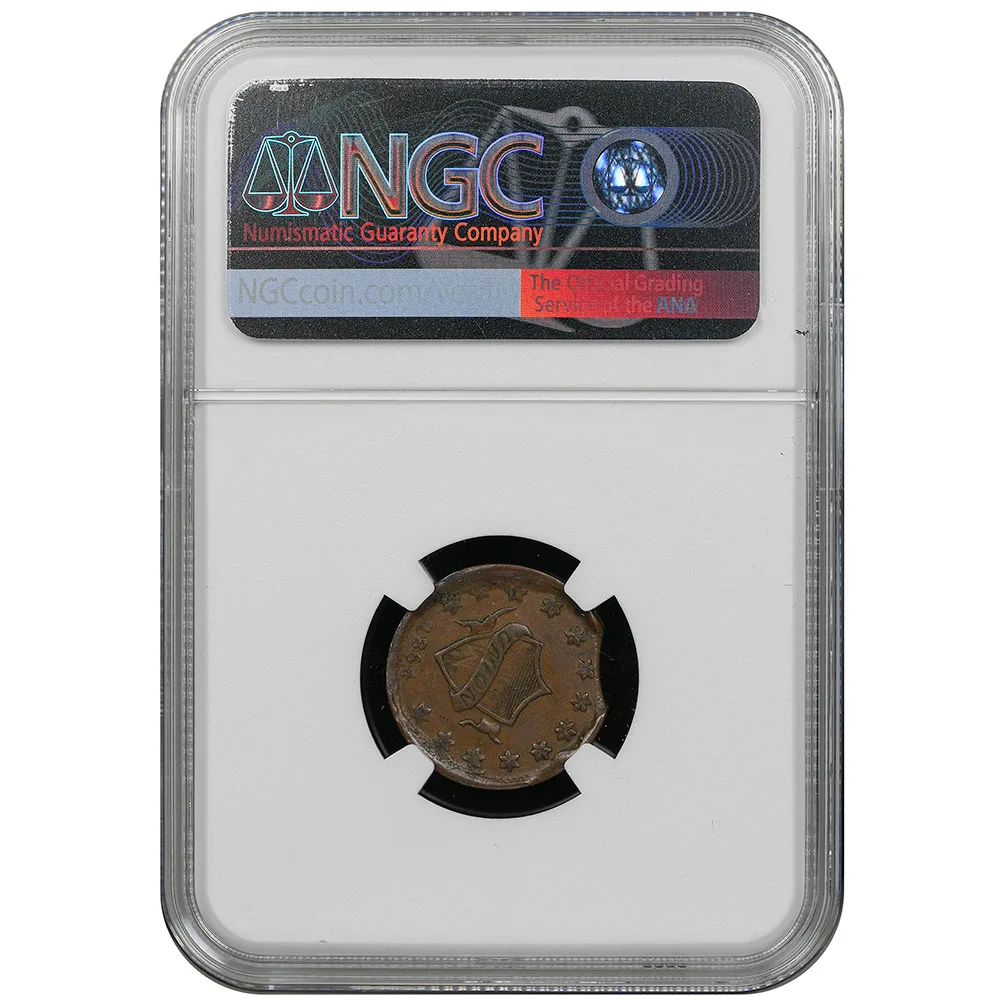 1864 Piqua Ohio Civil War Store Card Marrow & Parker NGC AU 53 BN
