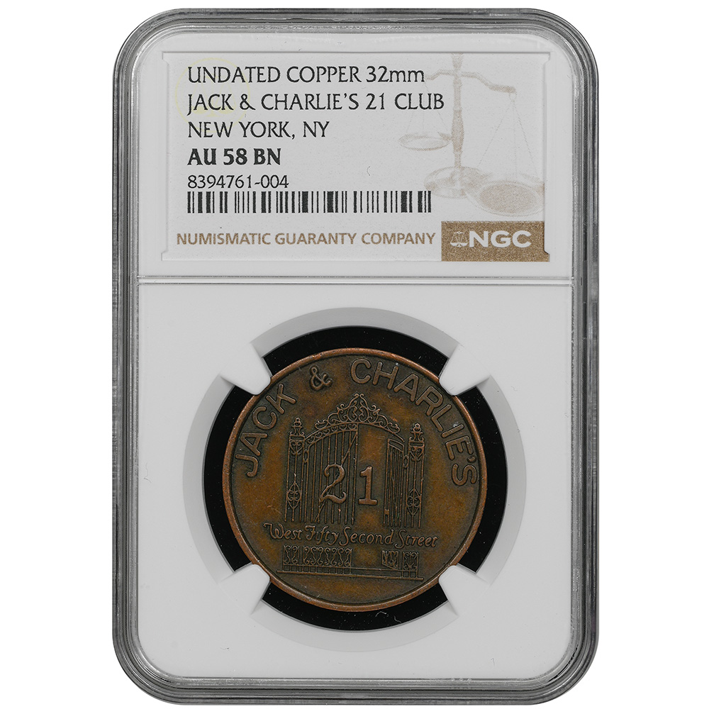 Copper 32mm Jack & Charlies 21 Club New York