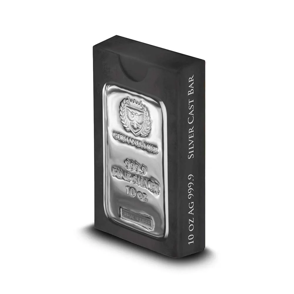 10 oz .9999 Silver Bar - Germania Mint - Image 3