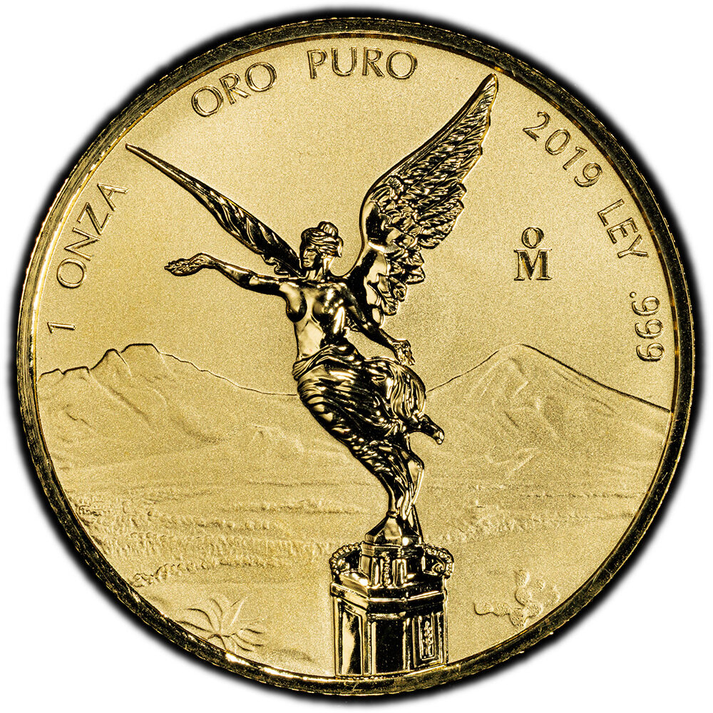 2019-Mo Mexico Reverse Proof Gold Libertad 1 Onza PCGS PF 70