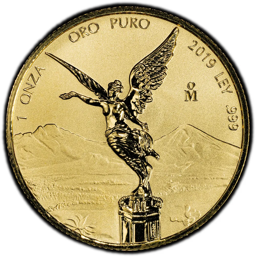 2019-Mo Mexico Reverse Proof Gold Libertad 1 Onza PCGS PF 70