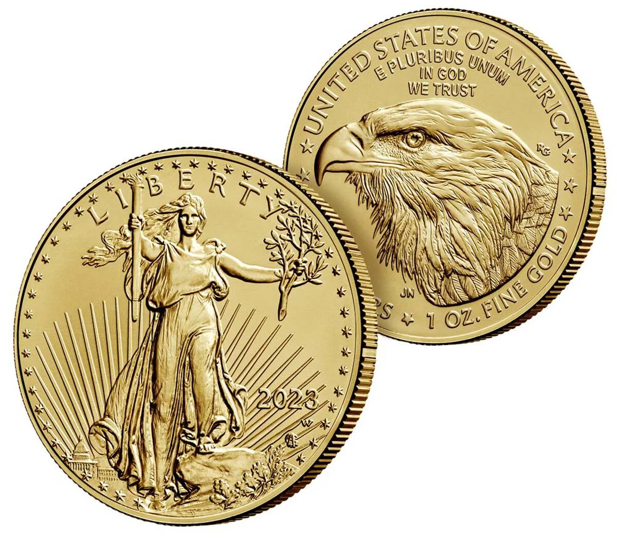 2023 1 oz American Eagle Gold Uncirculated Coin - Image 2
