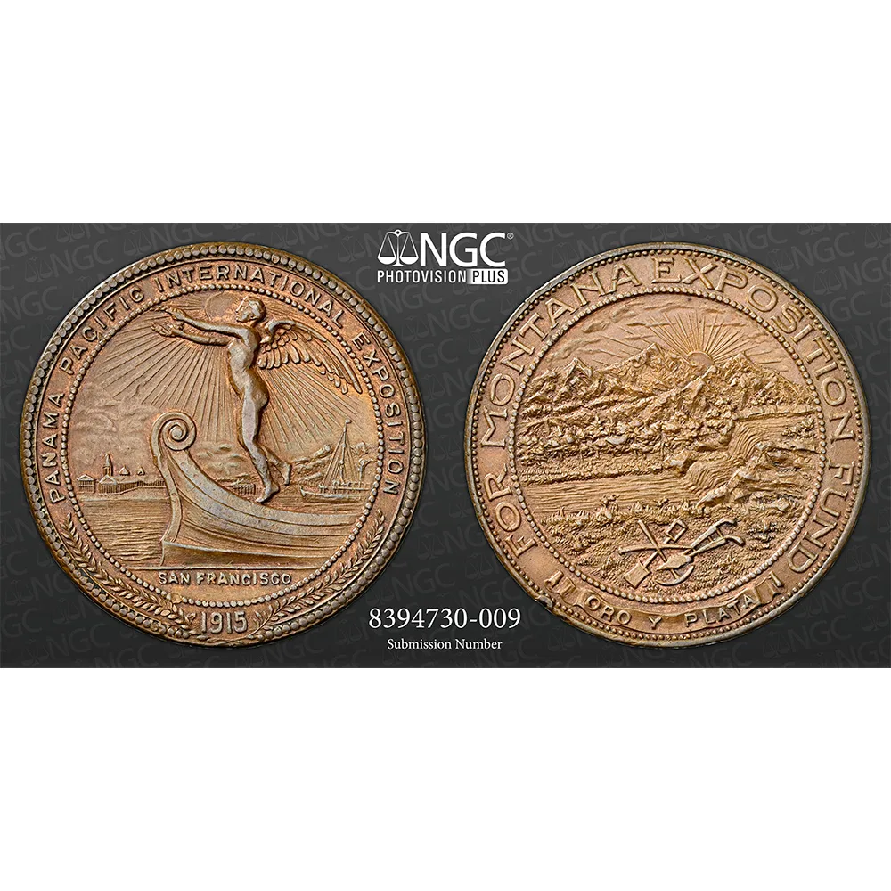 1915 CA HK-409 SC$1 Montana Panama-Pacific Expo NGC AU 58 - Image 4