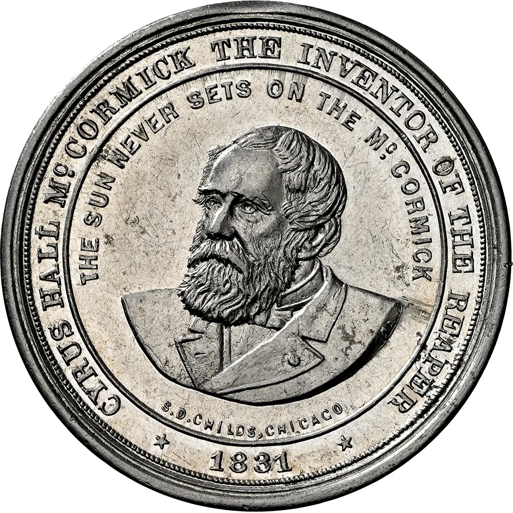 1893 IL HK-243 Reaper Dollar World's Columbian Expo SC$1 NGC MS 61 - Image 2