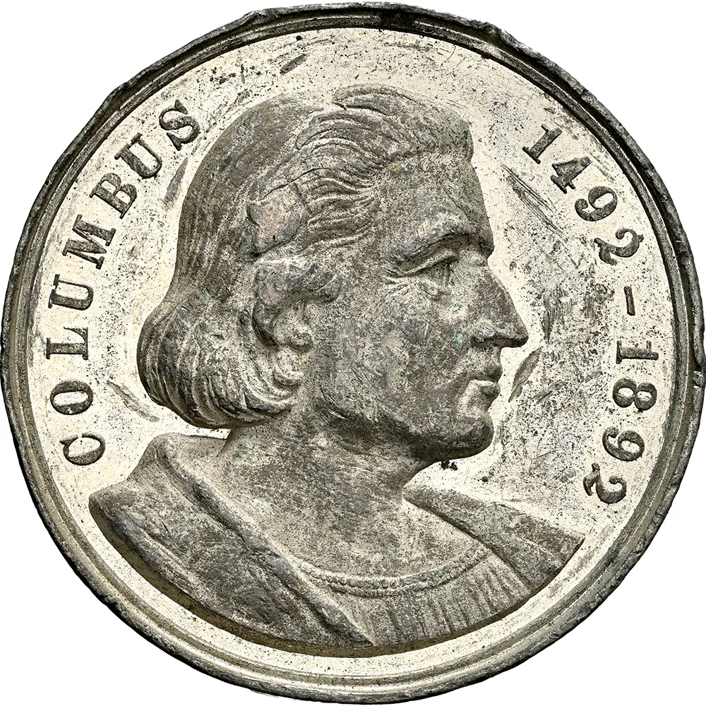 1892 IL HK-224 Columbus Bust Dollar SC$1 NGC AU 53 - Image 2
