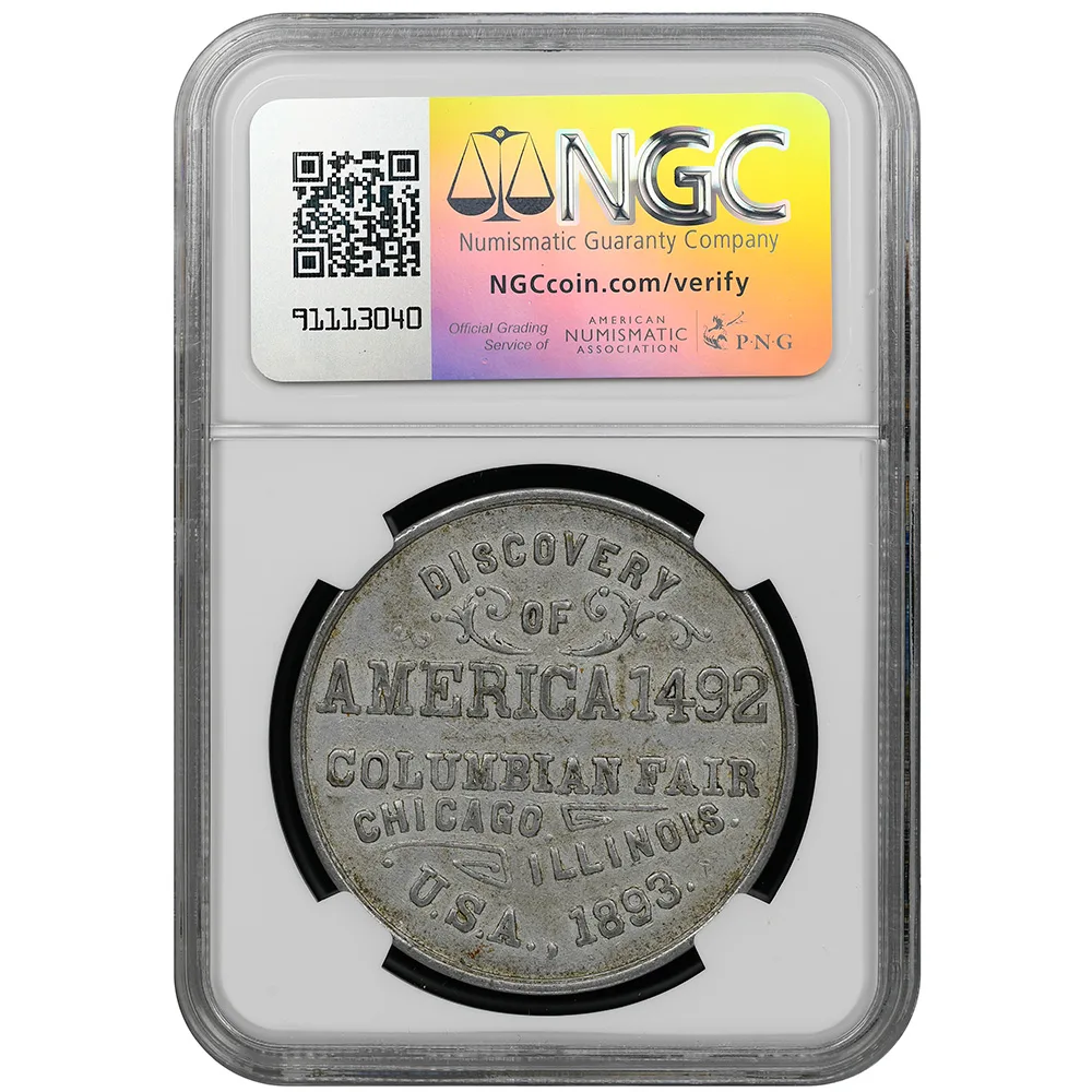 1893 IL HK-158 Discovery Of America SC$1 NGC XF 45 - Image 2