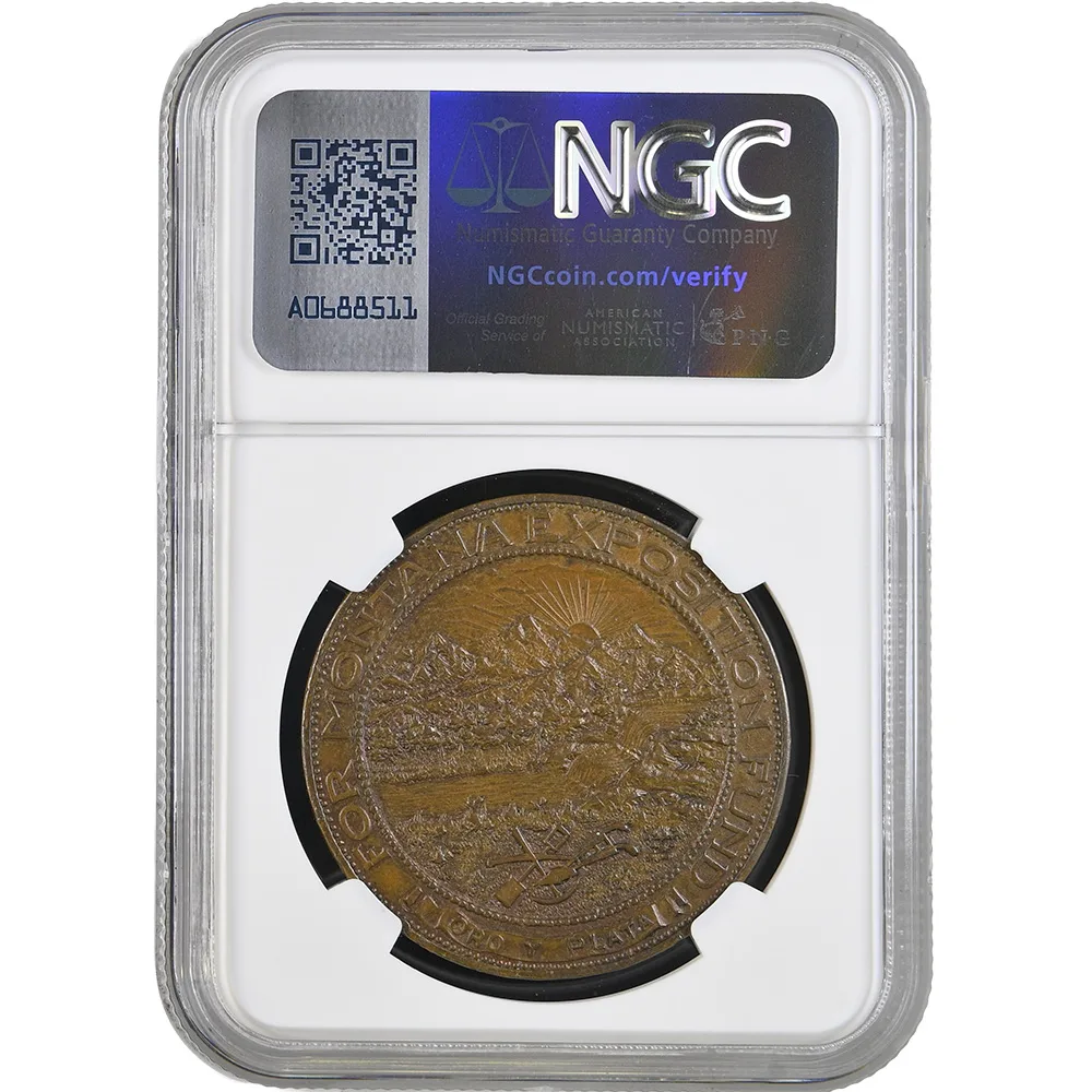 1915 CA HK-409 SC$1 Montana Panama-Pacific Expo NGC AU 58 - Image 3