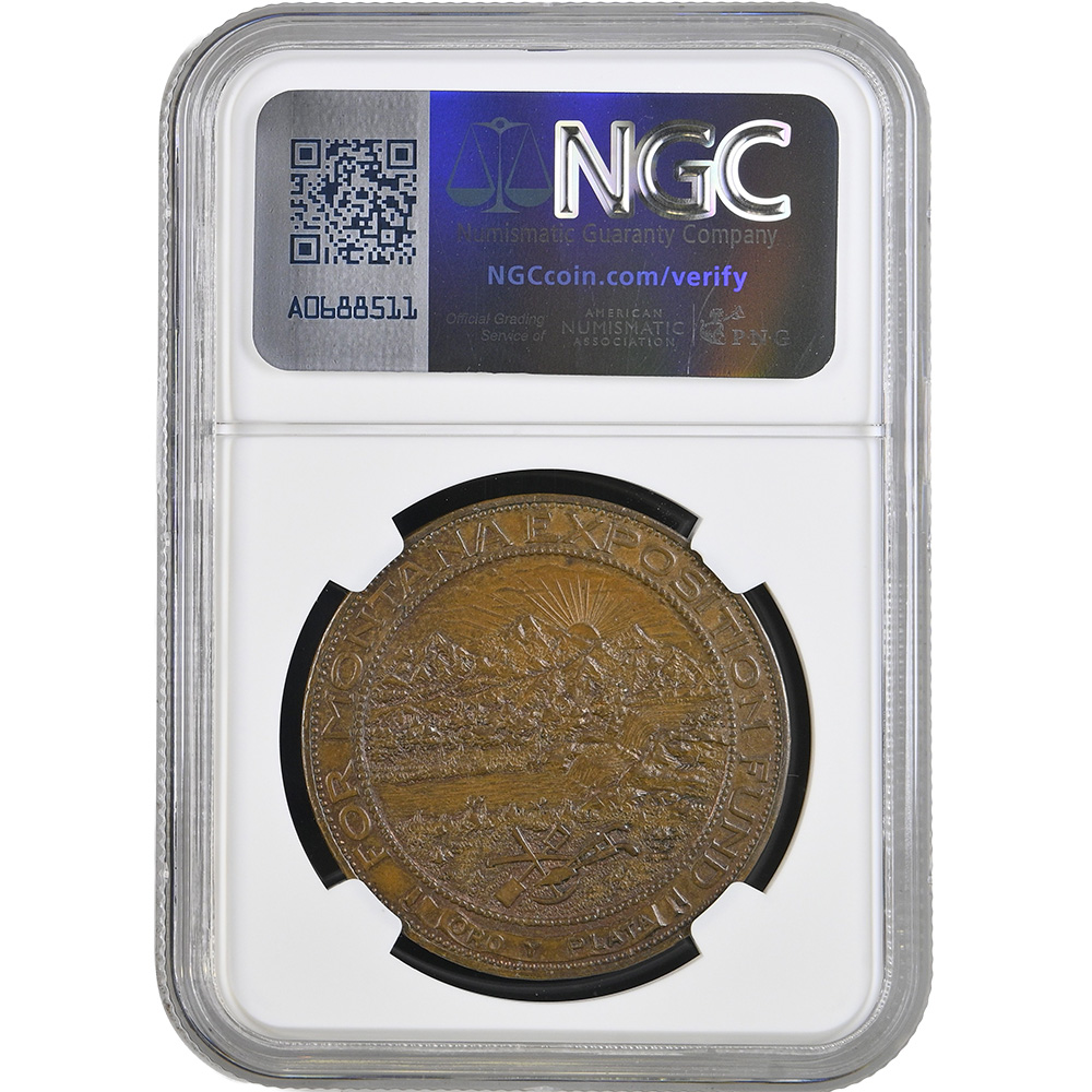初期トンボ玉等沢山　超貴重　Q59-2 1915 Montana Dollar HK-409 SC$1 NGC AU58 | CV Coin