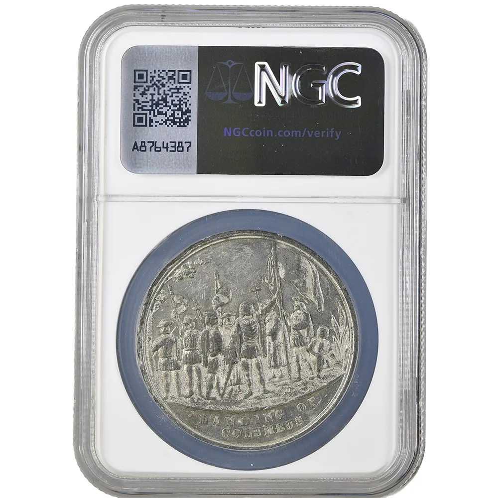 1892 IL HK-224 Columbus Bust Dollar SC$1 NGC AU 53 - Image 3