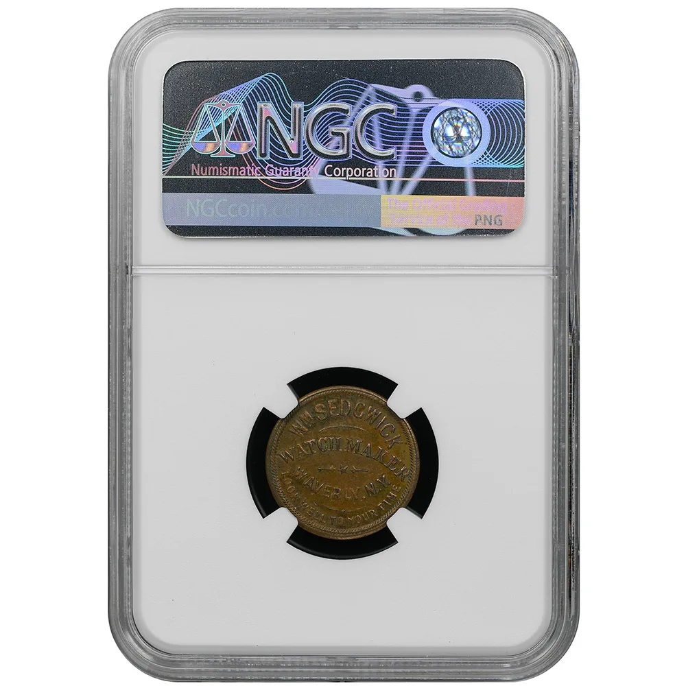 1876 Waverly NY R-NY-WV-8A WM. Sedgwick NGC UNC - Image 2