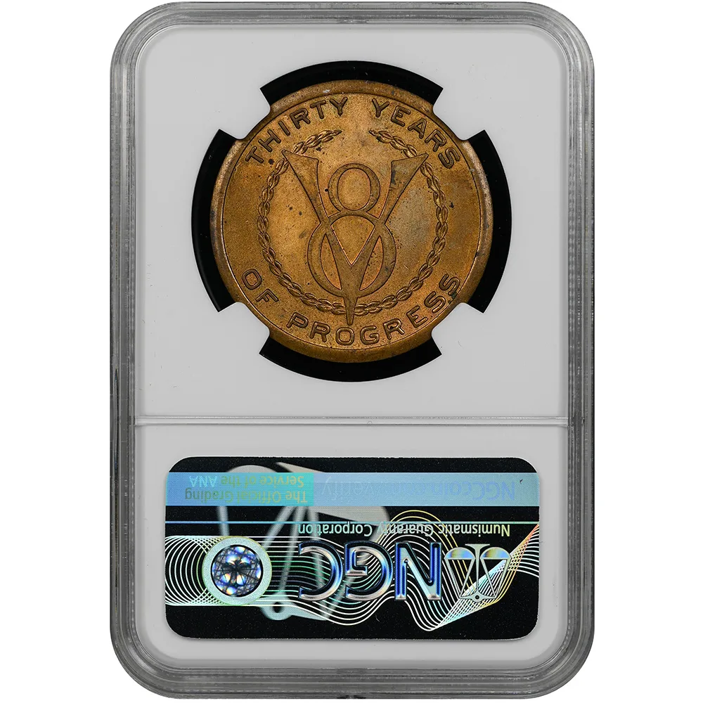 1933 IL HK-465 SC$1 Ford Dollar Century Of Progress NGC MS 62 - Image 2