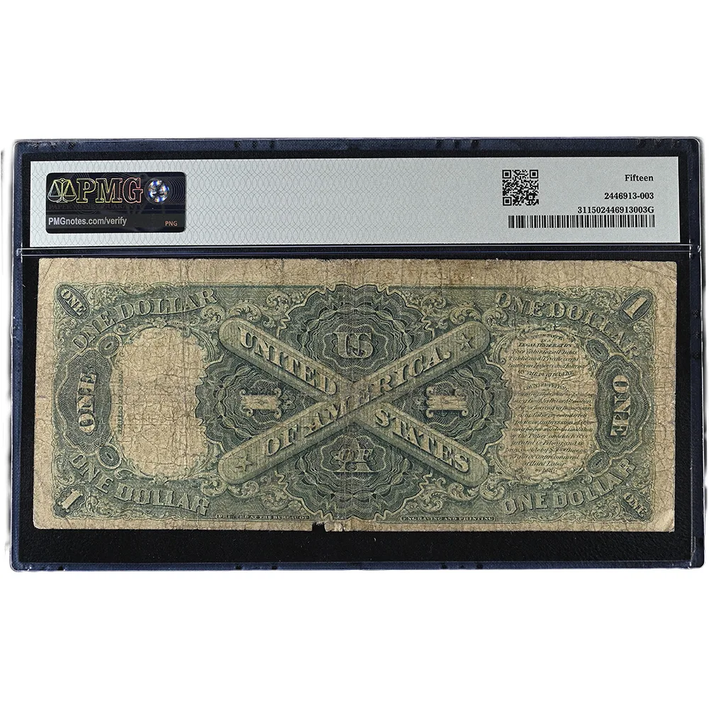 1880 $1 Legal Tender FR#31 PMG Choice Fine 15 - Image 2