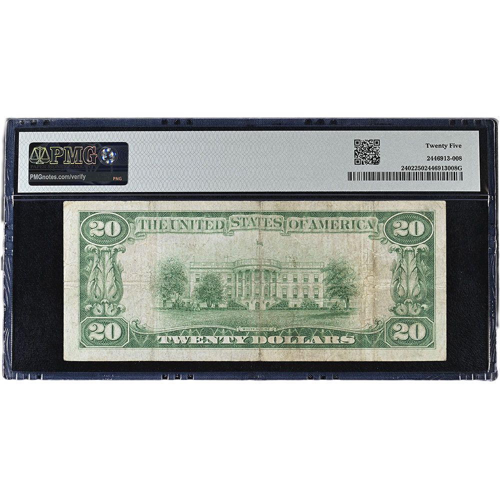 1928 $20 Gold Certificate Fr#2402 PMG Very Fine 25 - Image 2