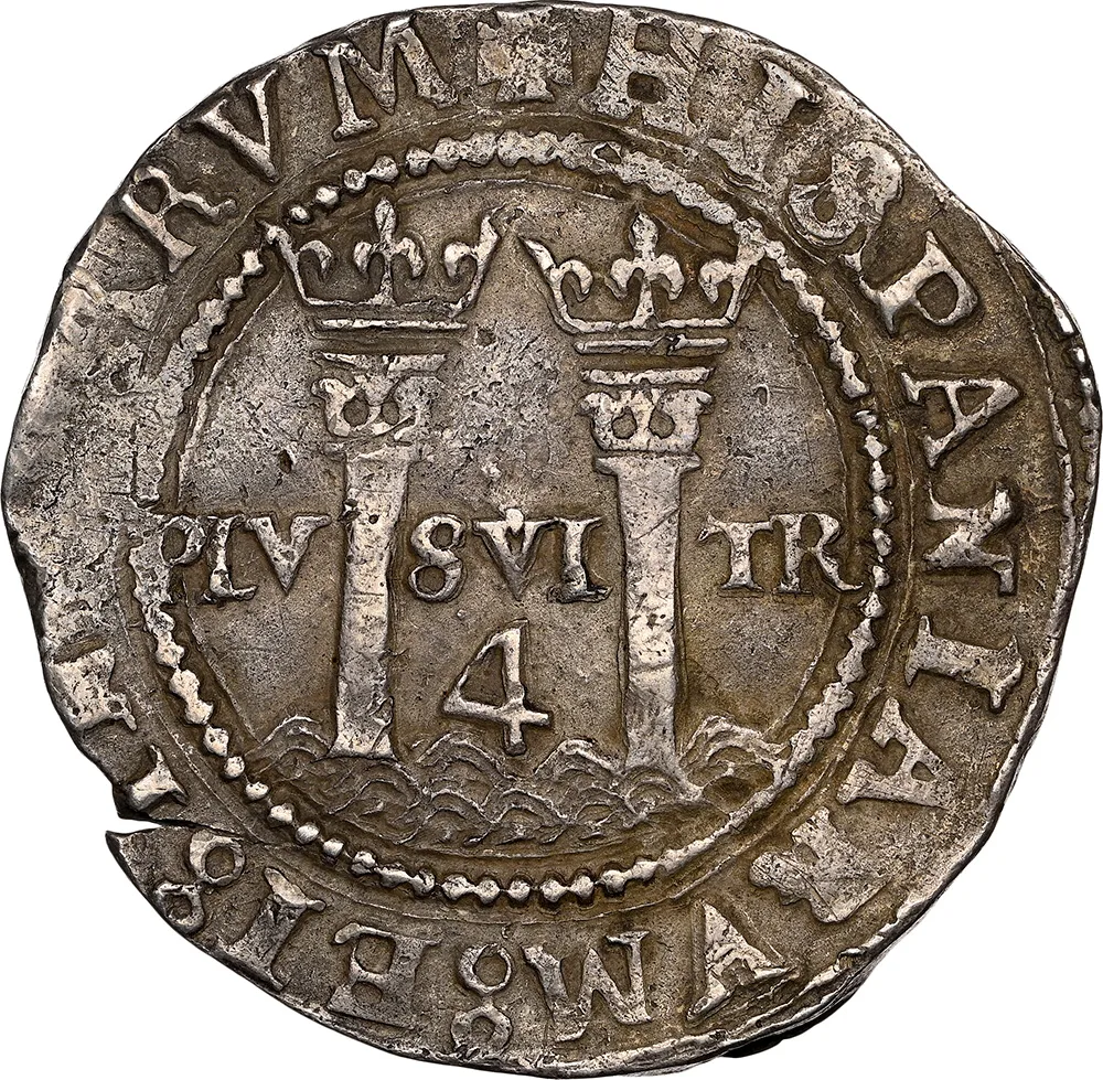 1542-55 Mexico 2 Reales Carlos & Johanna NGC VF 35
