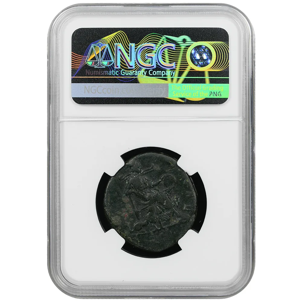 Roman Empire Faustina Jr. 145-175/6 AE Sestertius RIC III 1663 NGC Fine