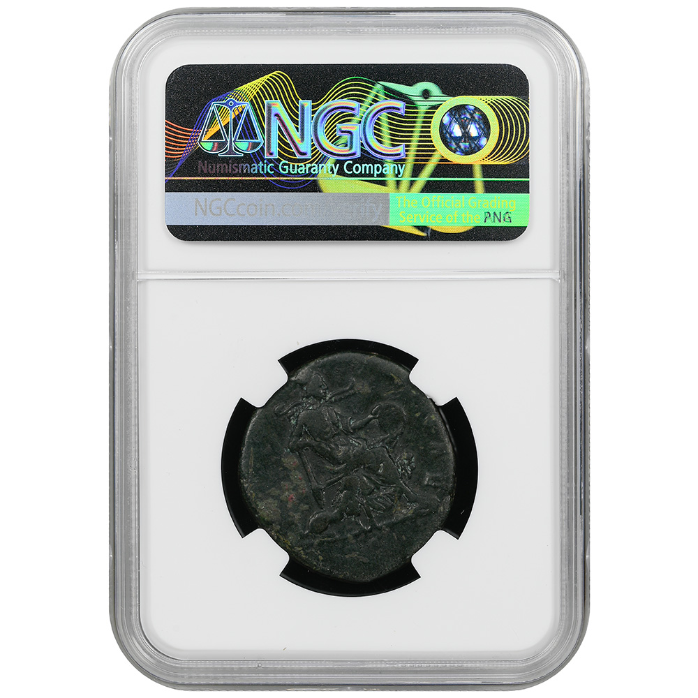 Roman Empire Faustina Jr. 145-175/6 AE Sestertius RIC III 1663 NGC Fine