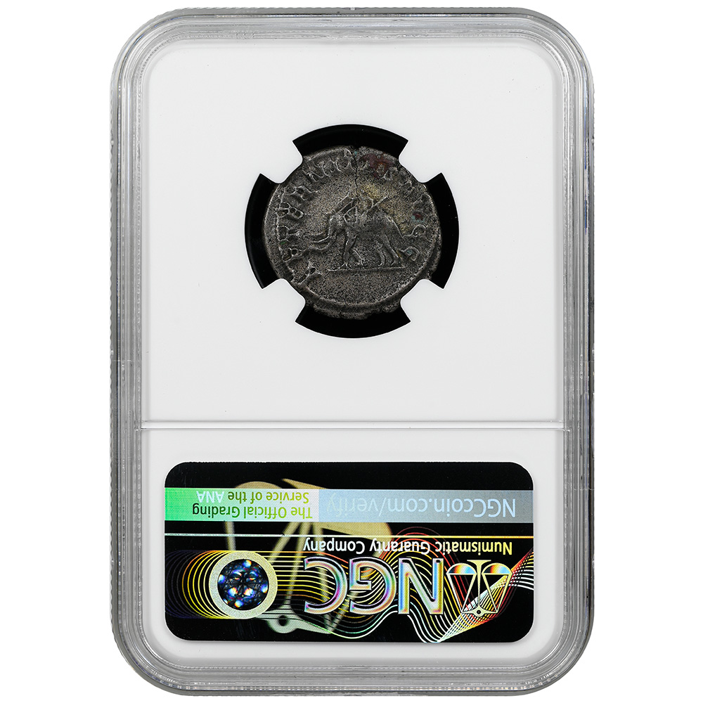 Roman Empire Otacillia Severa AD 244-259 AR Double-Denarius Saecular Game NGC CH VF