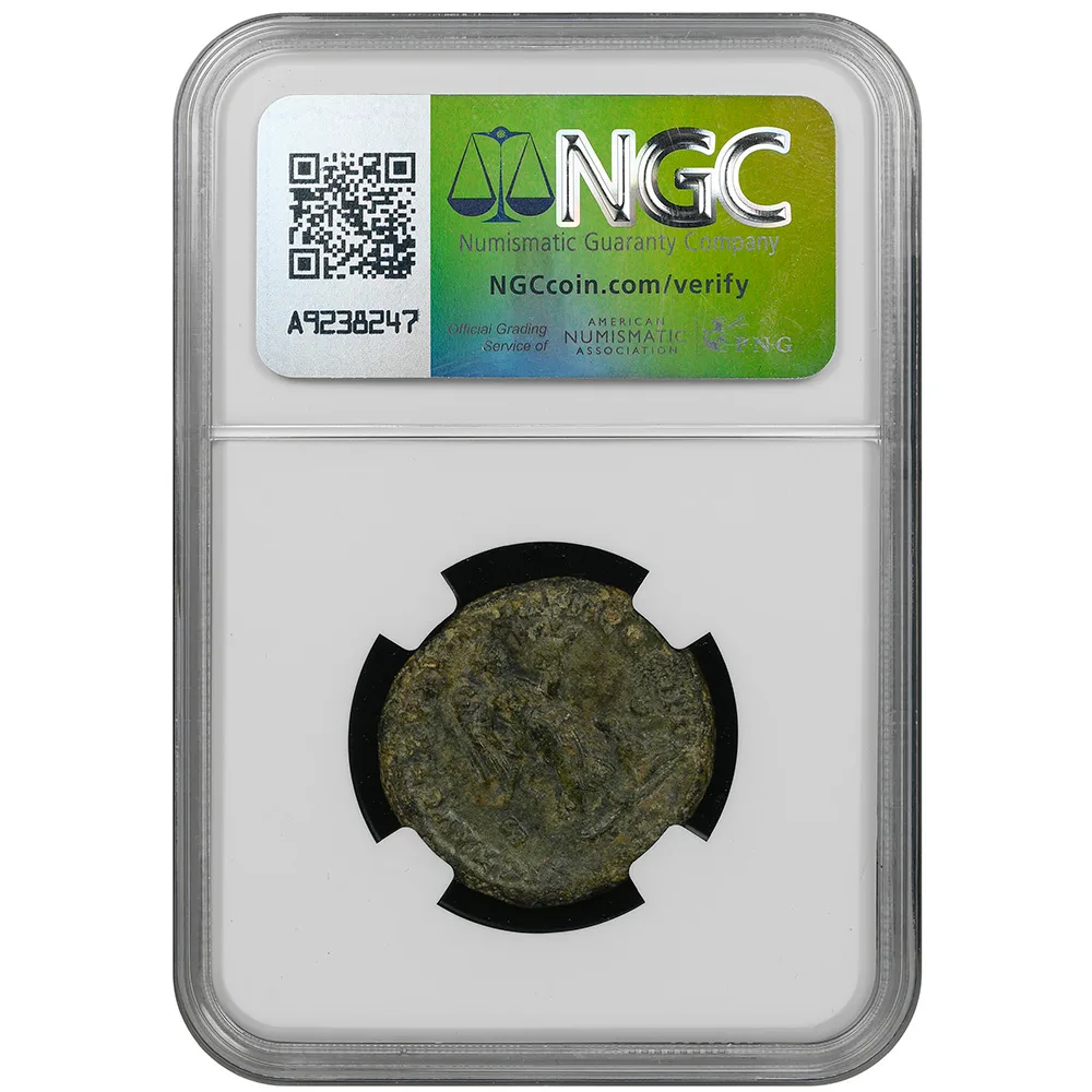 Roman Empire Marcus Aurelius 161-180 AE Dupondius RIC-892 NGC VF - Image 2