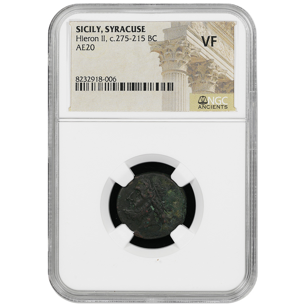 c.275-215 BC Hieron II Sicily Syracuse AE 20 NGC VF