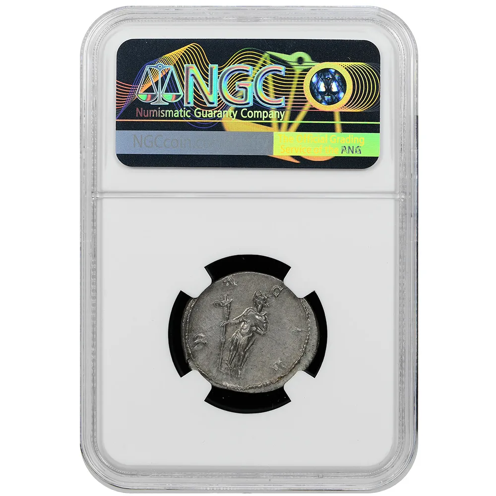 Roman Empire Trajan Decius AD 249-251 AR Double-Denarius NGC CH XF Large Flan