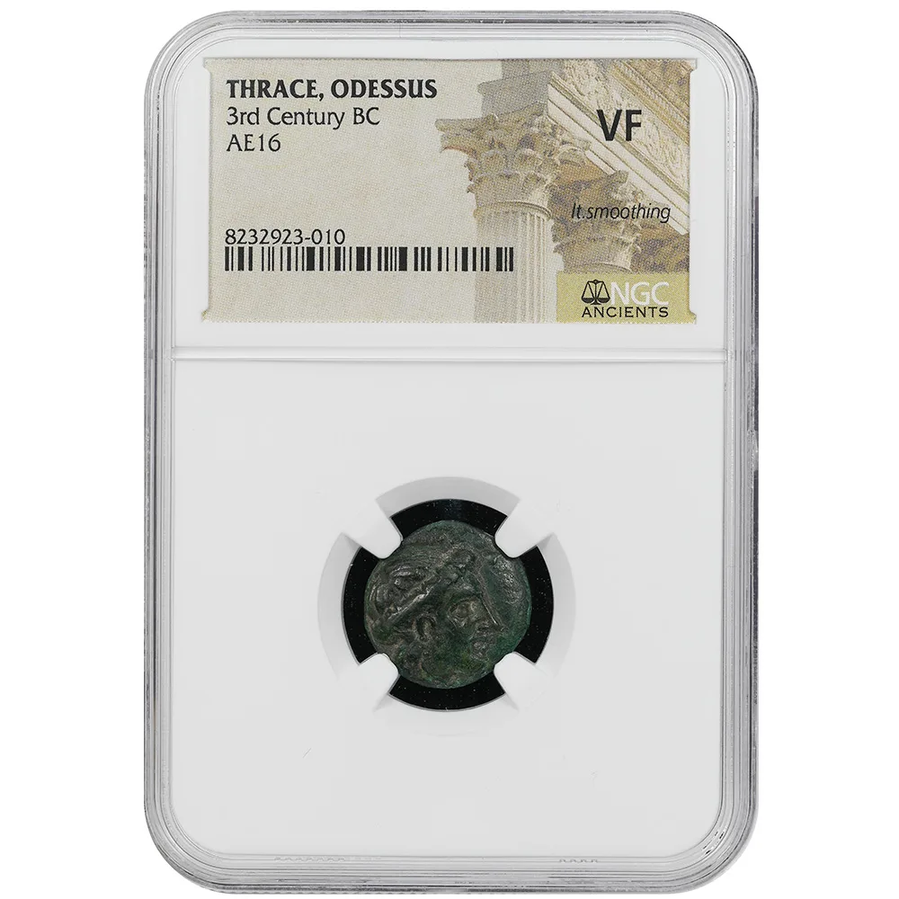 Thrace, Odessos AE16 Apollo/Great God NGC VF