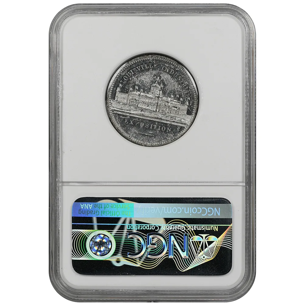 1870's Louisville KY R-KY-LO-5 White Medal Cook & Sloss NGC UNC Details - Image 2