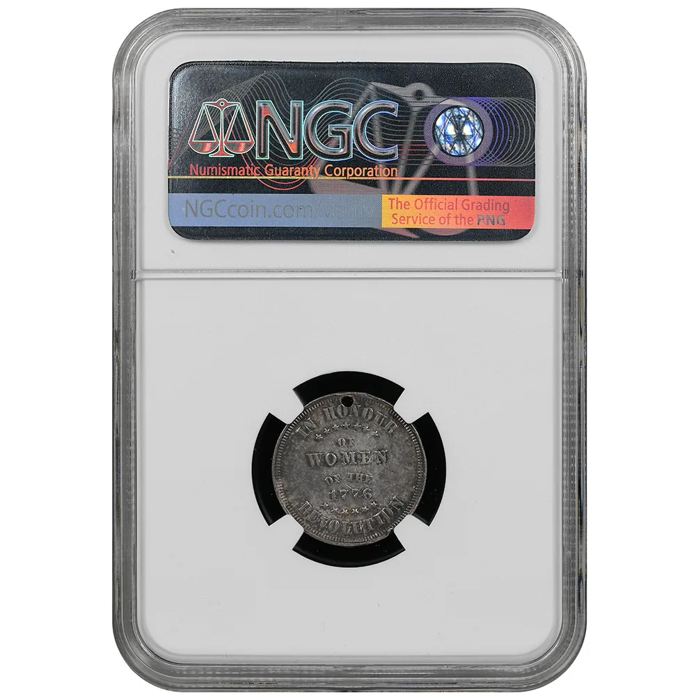 (1875) J-CM-49 AR 19 mm “Women of the Revolution” (Martha Washington) NGC AU Details - Image 2