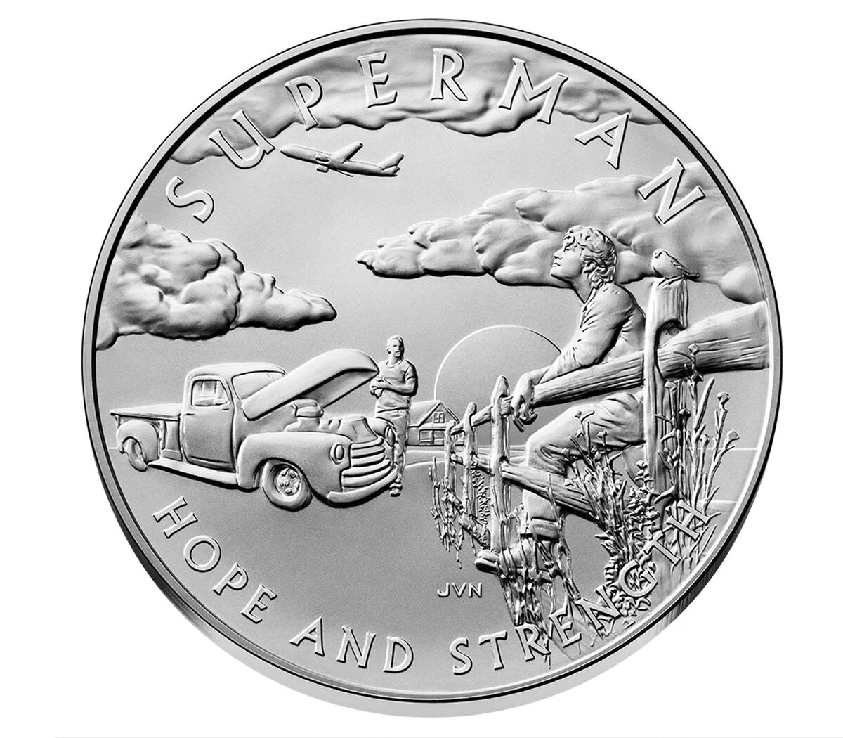 2025 Comic Art 1 oz Silver Medal– Superman - Image 2