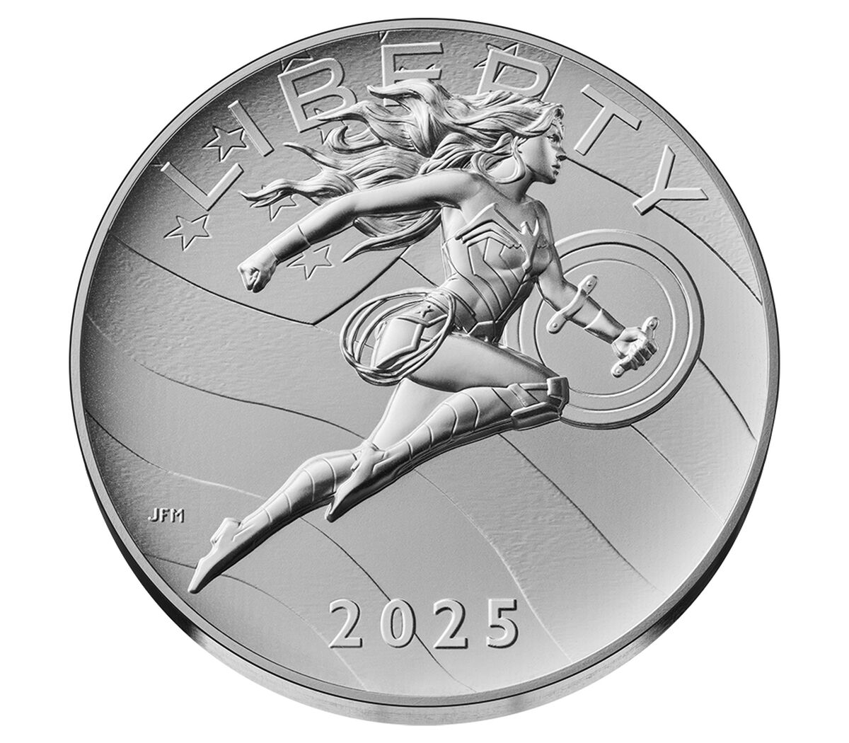 2025 Comic Art 2.5 oz Silver Medal– Wonder Woman