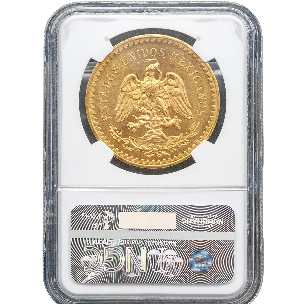 1921 Mexico Gold 50 Pesos NGC MS 62