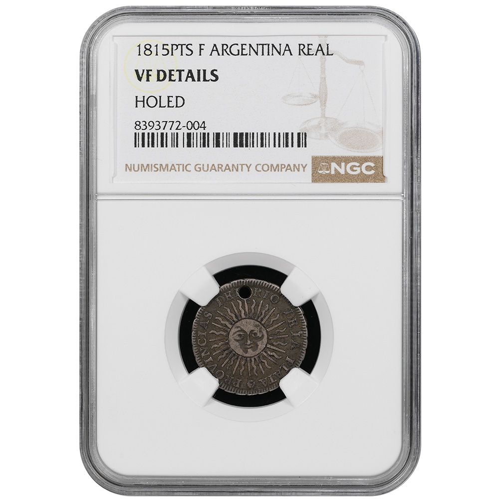 1815-PTS F Argentina 1 Real NGC VF Details