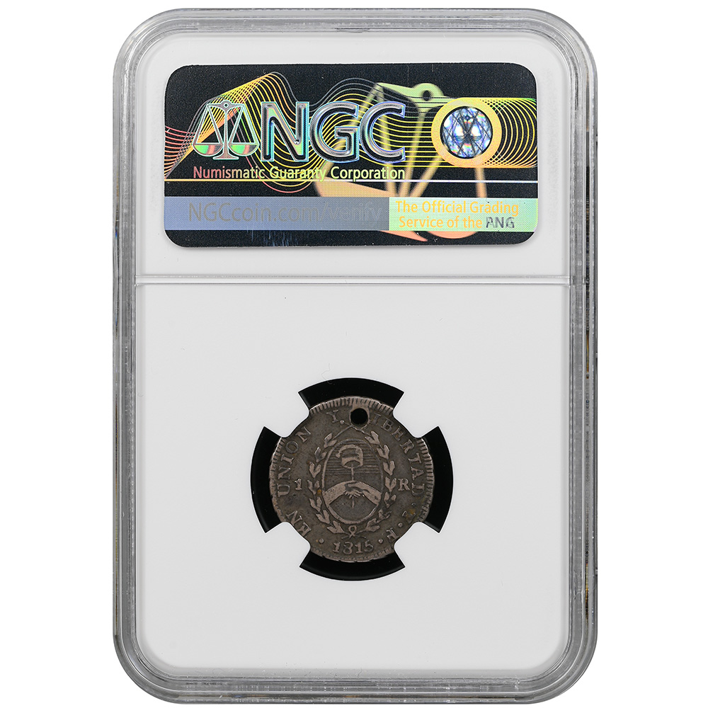 1815-PTS F Argentina 1 Real NGC VF Details